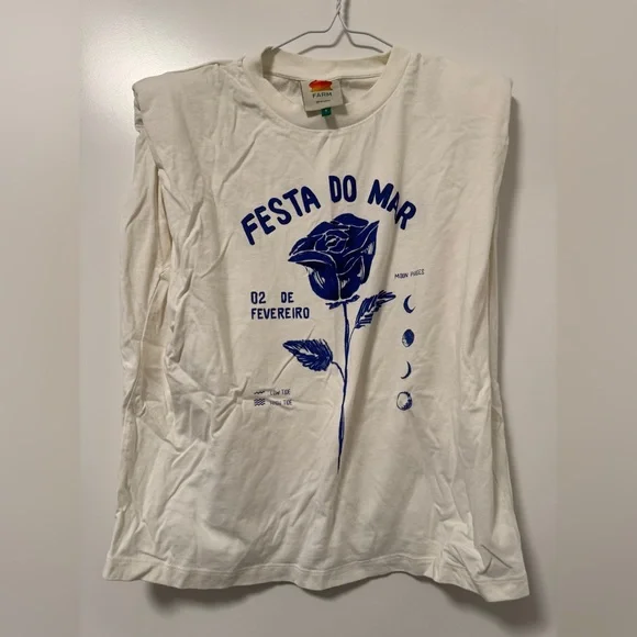 Farm Rio Festa Do Mar Organic Cotton T-Shirt - Picture 7 of 11